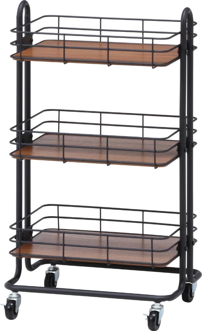 FJ WG VT　収納ワゴン　ブラック　収納ラック