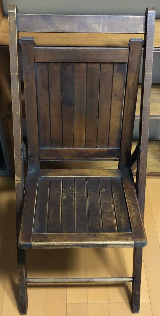 カナダ/ヴィンテージ 木製フォールディングチェア