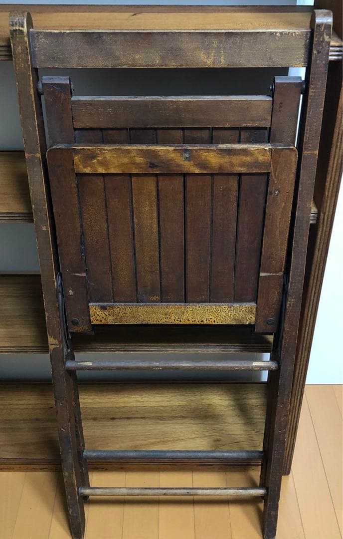 カナダ/ヴィンテージ 木製フォールディングチェア