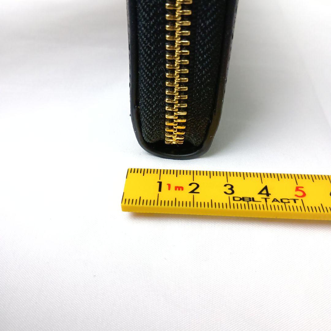 【極美品】カステルバジャック 長財布 ラウンドファスナー 黒 金 保護シール付
