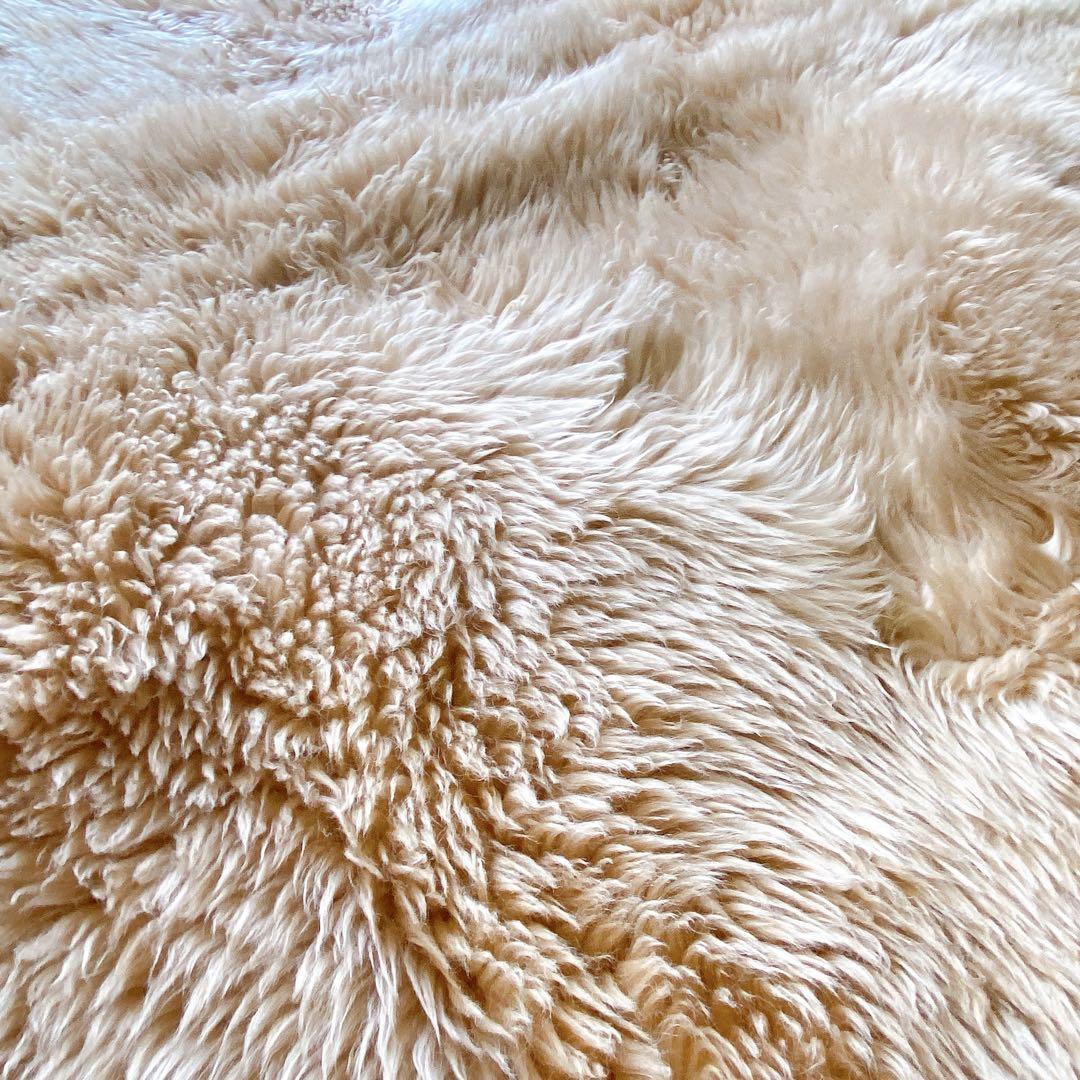 6B11 okuda 奥田 ムートンラグ ラグマット 約127×150cm