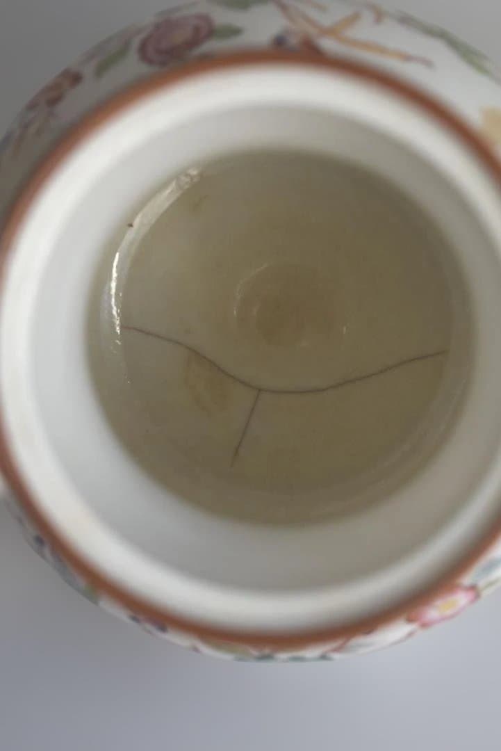 訳有サルグミンヌ　ミントン216　ピンクのティーポット　フランスアンティーク