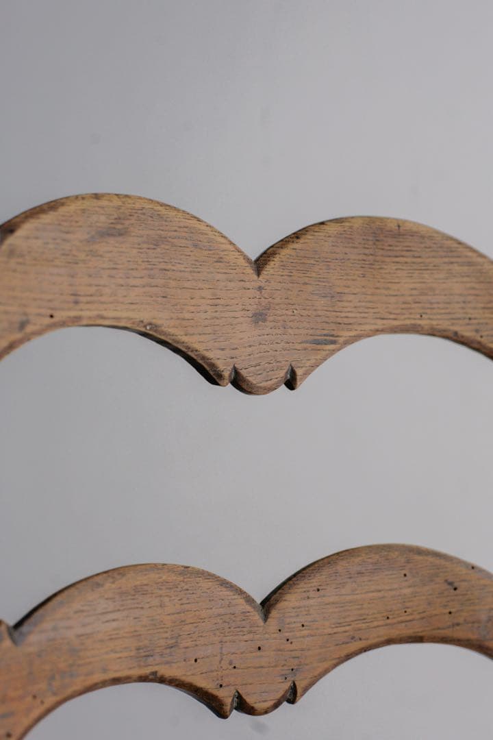 フランスアンティーク　パイン材　ラッシュ編みチェア　肘掛け　無垢材　ブロカント