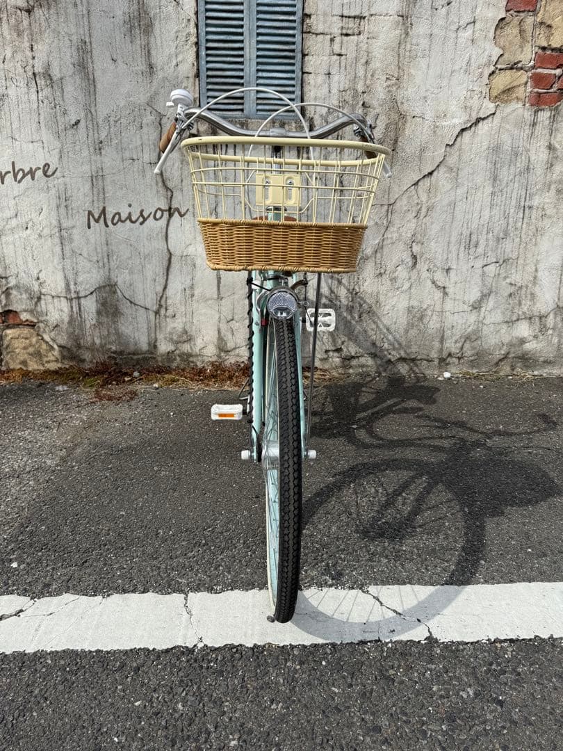 ミントグリーン 24インチサイクル ヘルメット付き