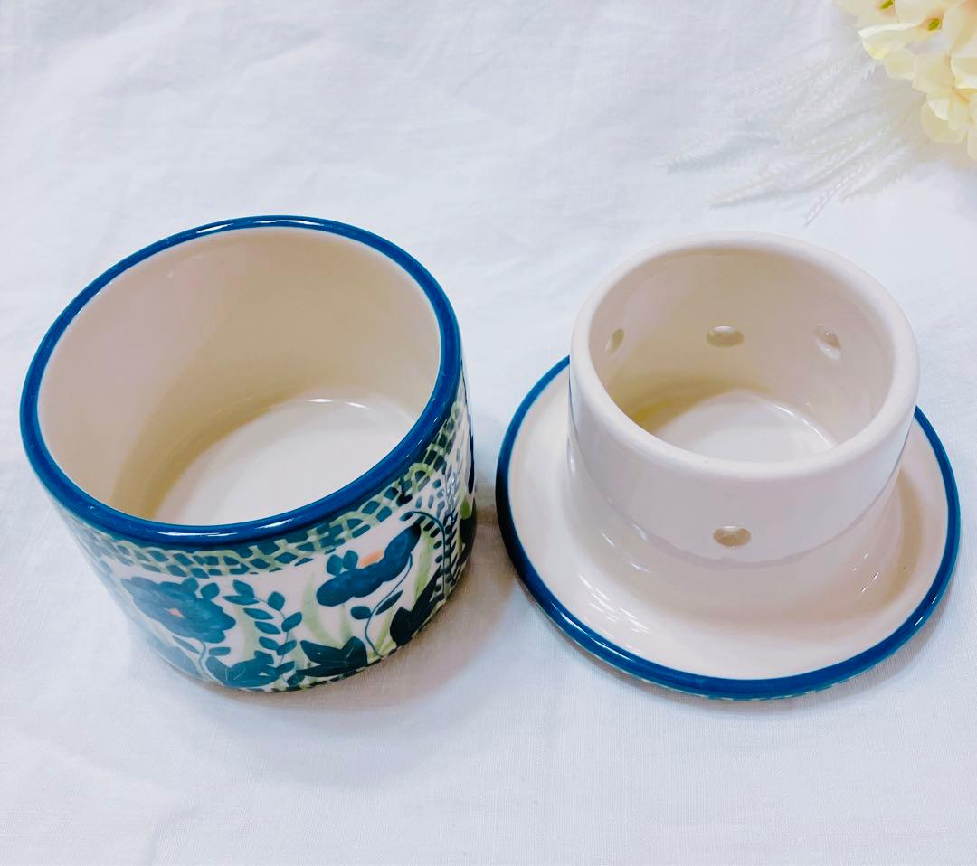 ⭐︎レア⭐︎バターキーパー　バターベル　マヌファクトゥラ社　ポーリッシュポタリー