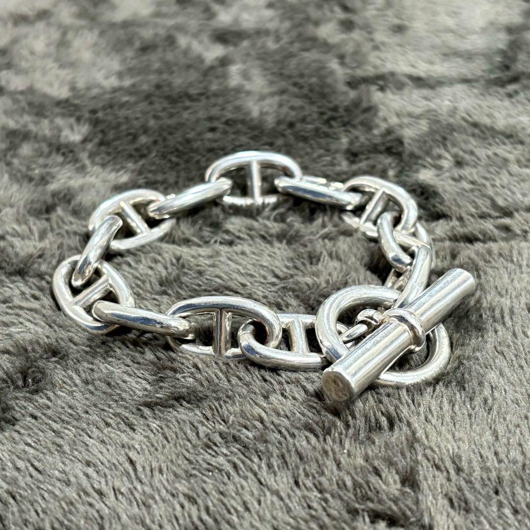silver anchor chain bracelet ag 925 刻印
