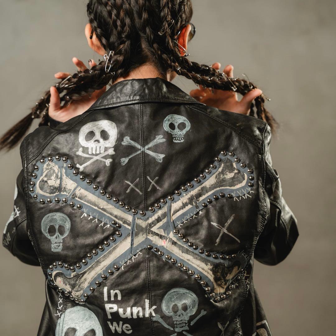 鋲ジャン　レア　カスタムライダース　レザーライダース