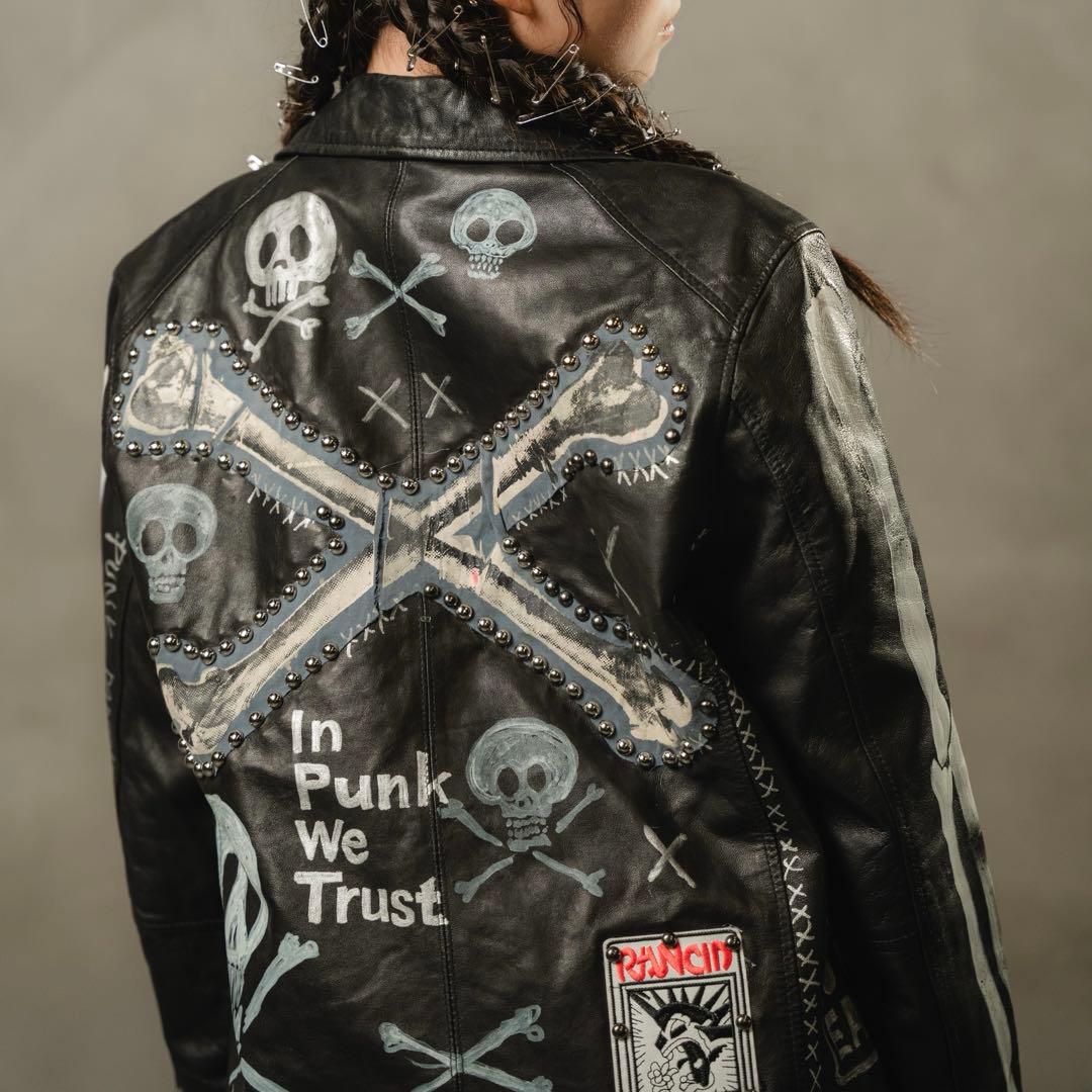 鋲ジャン　レア　カスタムライダース　レザーライダース