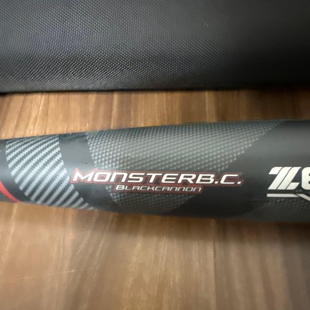極美品 ZETT MONSTERB.C. モンスターブラックキャノン軟式バット