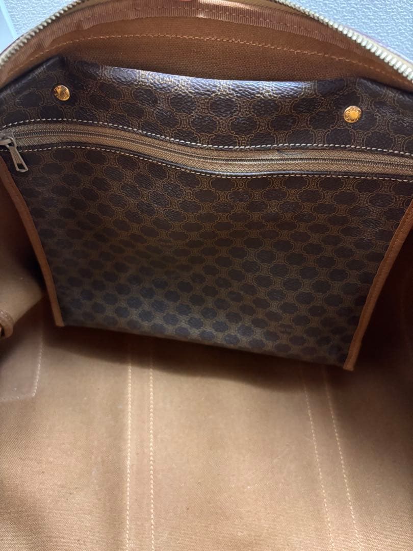 CELINE セリーヌ　ボストンバッグ　トリオンフ　マカダム柄