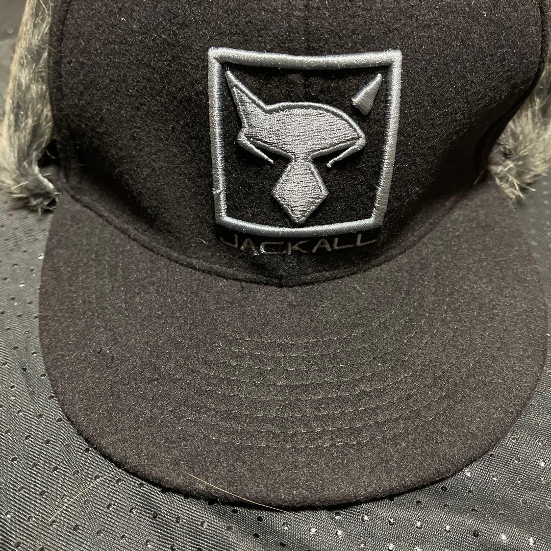 JACKALL フェス限定品 フラップ付きキャップ ブラック