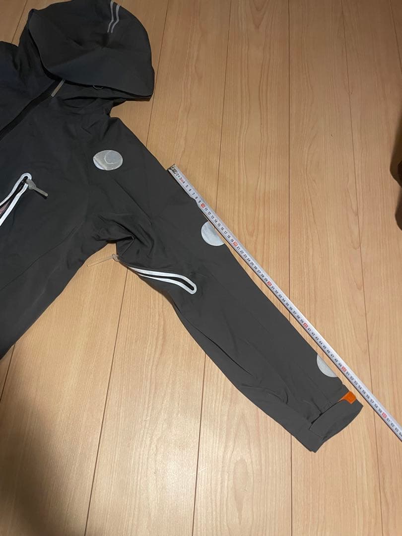 inhabitant ダークグレー ドット柄 スキーウェア