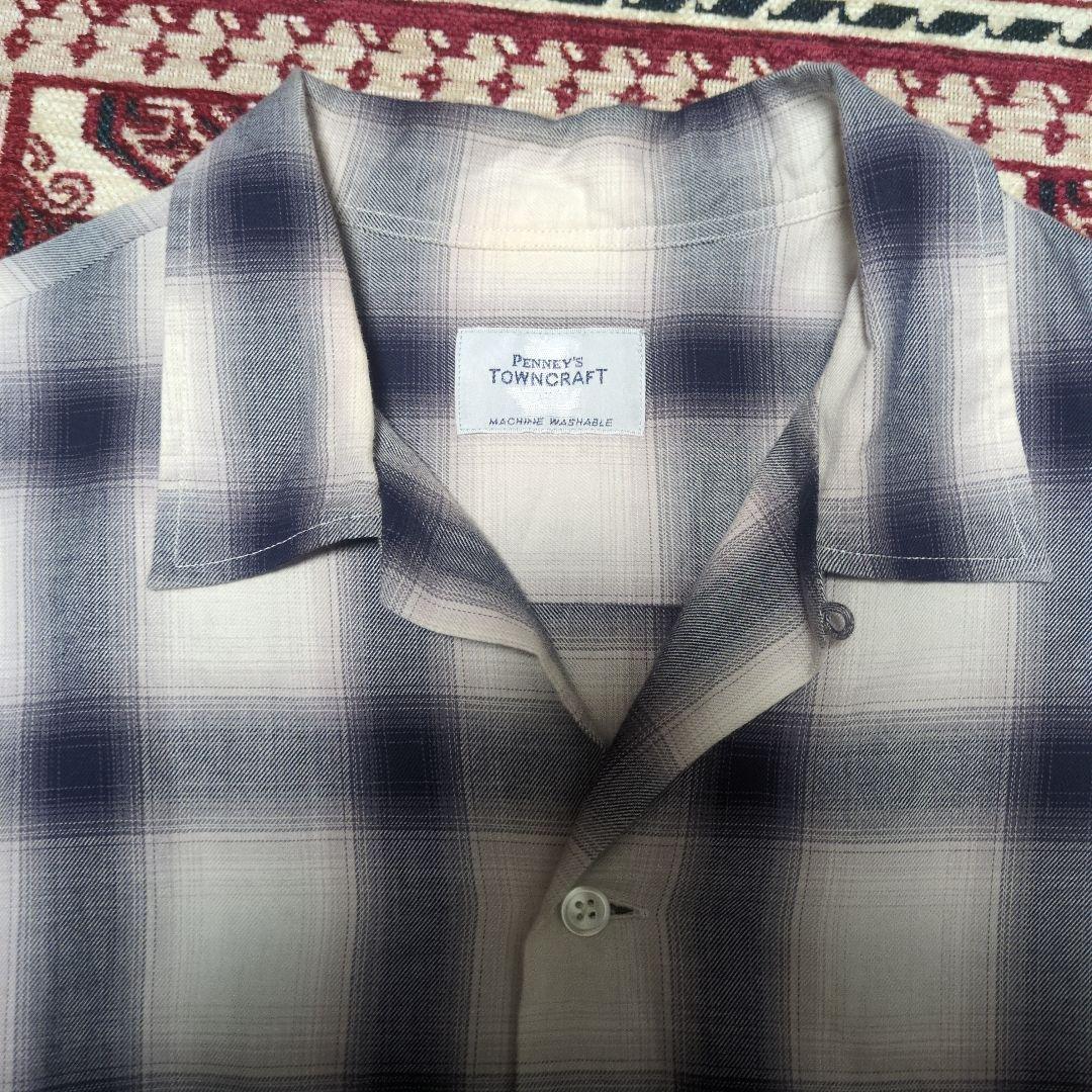 Towncraft オンブレシャツ　船タグ 60s復刻