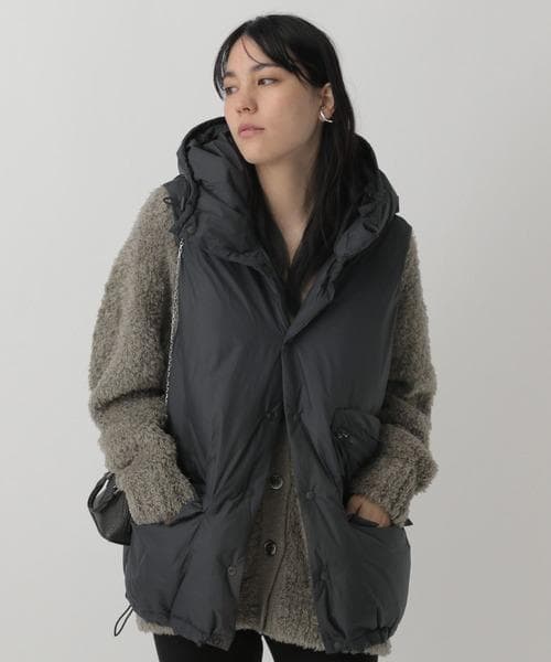 【極美品】Chaosカオス × REMI RELIEF/別注ダウンベスト 墨黒