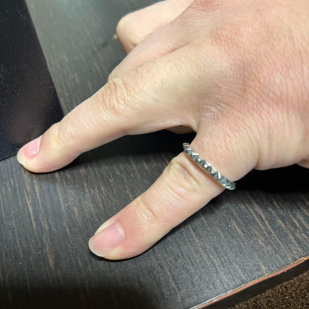 【美品】GARNI-Multiple Studs Ring/Silver/15号