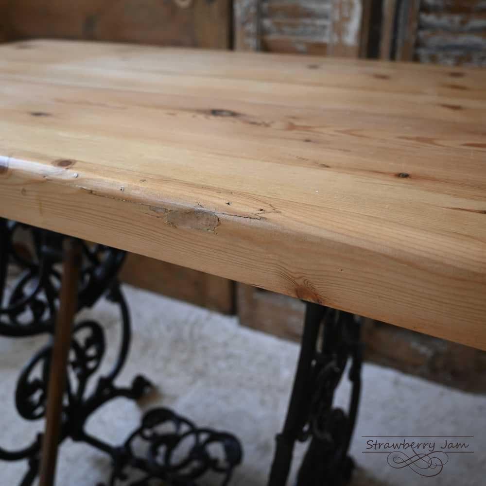 IFU-421 英国アンティーク ミシン台 デスク 勉強机 パソコン台