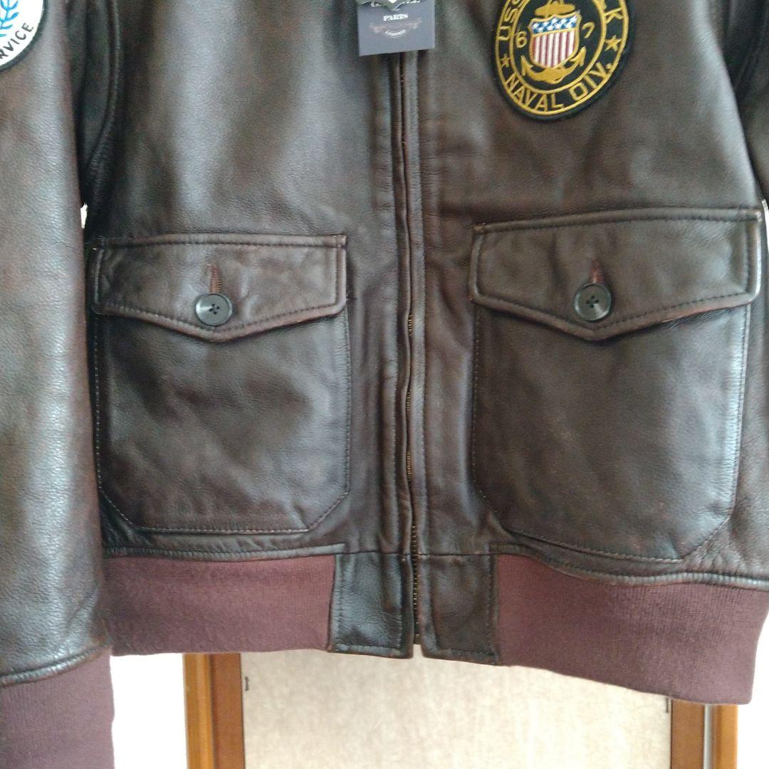 新品　GABRIEL襟厶―トンワッペン付レザーG―1フライトジャケットＬサイズ