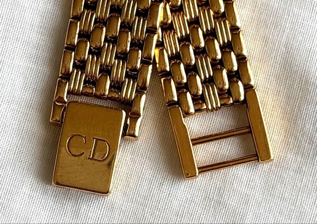 【稼働品】Christian Dior レディース腕時計内周15.5cm 調整可