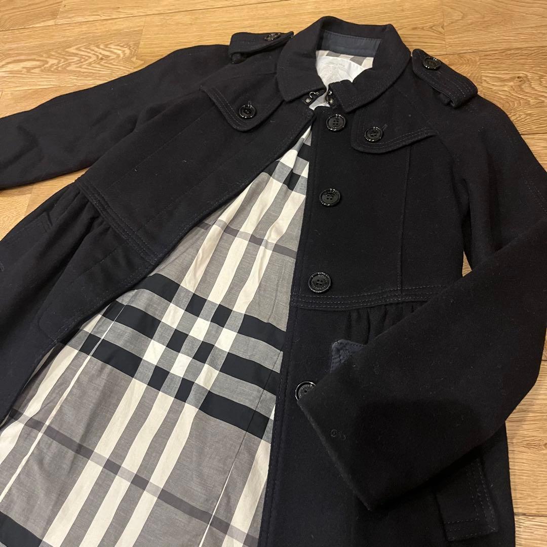 値下げ！バーバリー チルドレン　美品8y 128㎝　ウールトレンチコート　キッズ