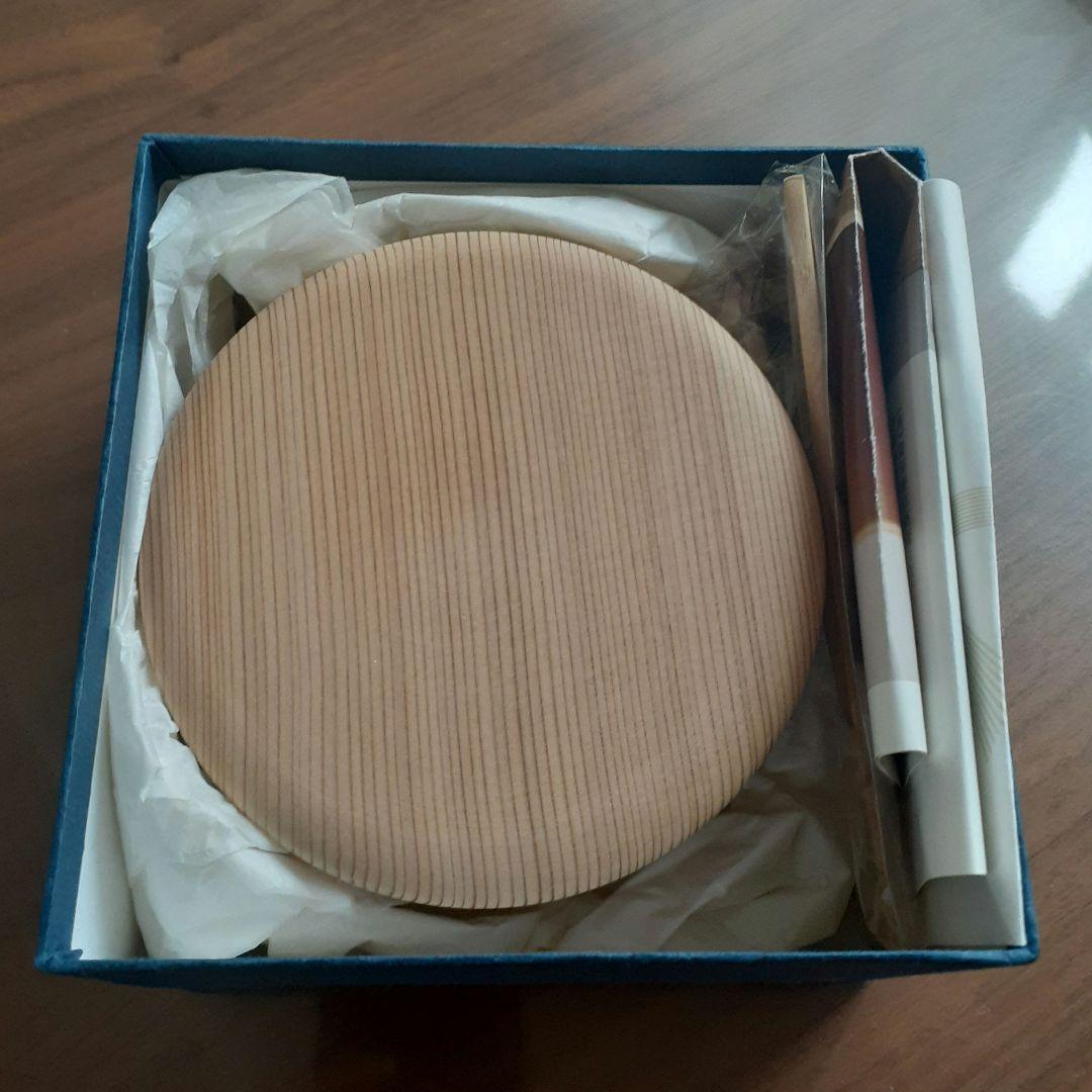 未使用　柴田慶信商店　曲げわっぱ　バターケース　丸　天然杉