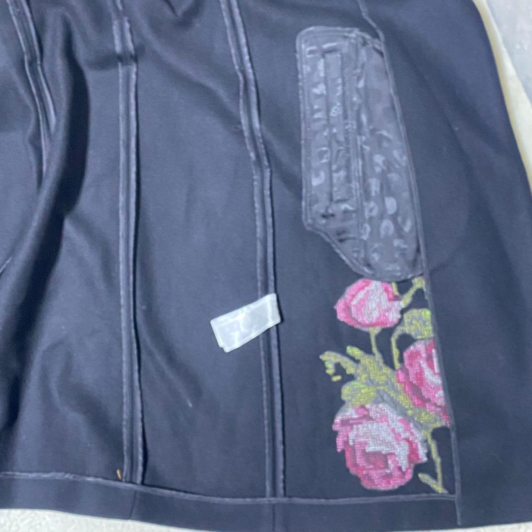 新品❤️Desigual×ラクロワ 薔薇刺繍 ロングコート Mサイズ 女優襟