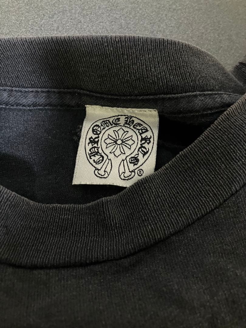 ヴィンテージ　クロムハーツ　ロンT ブラック　クロス&ホースシュー サイズM相当