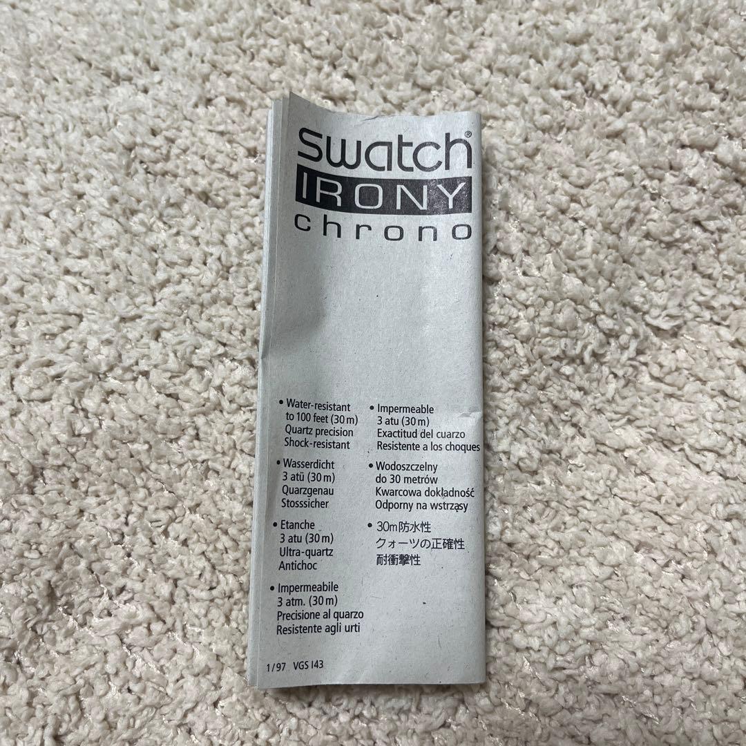 「希少❗️未使用品」SWATCH スウォッチ　アイロニークロノグラフ※電池交換済み
