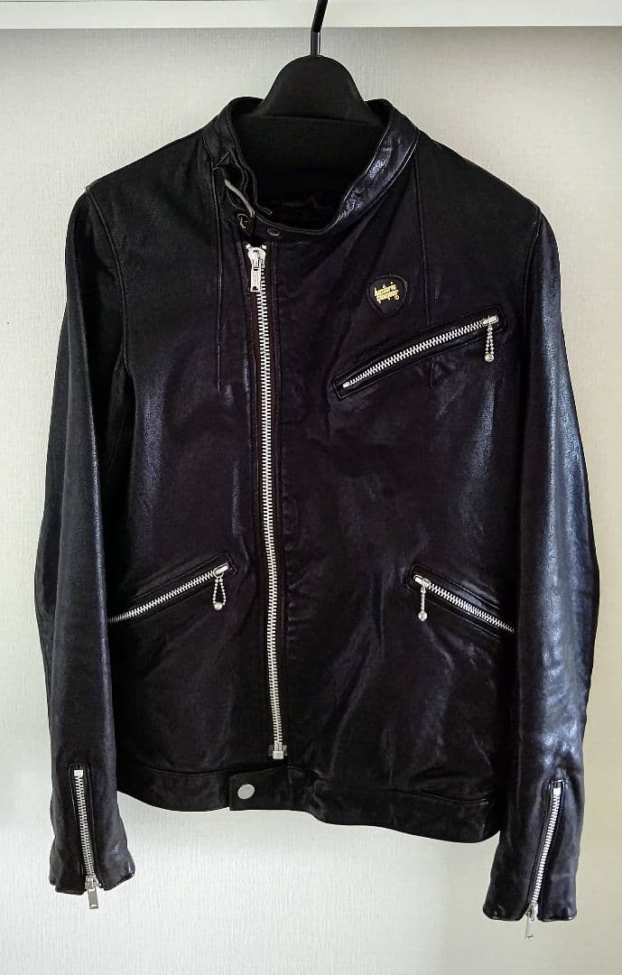 HYSTERIC GLAMOUR　本革　レディース　ライダースジャケット　黒