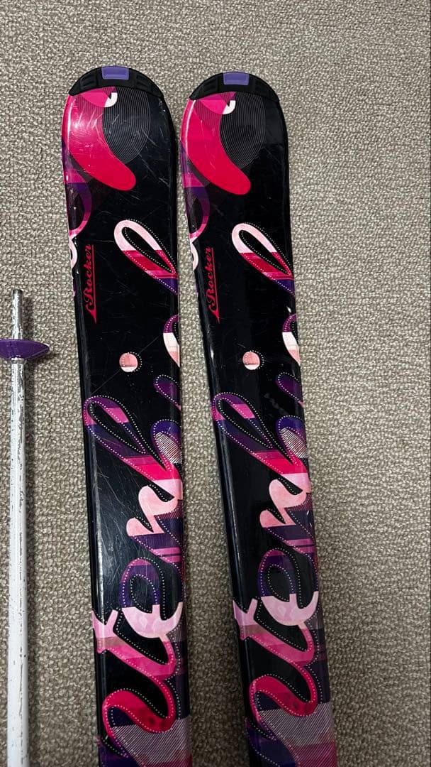 KAZAMA スキー板152・ブーツ24・ポール・ケース4点セット