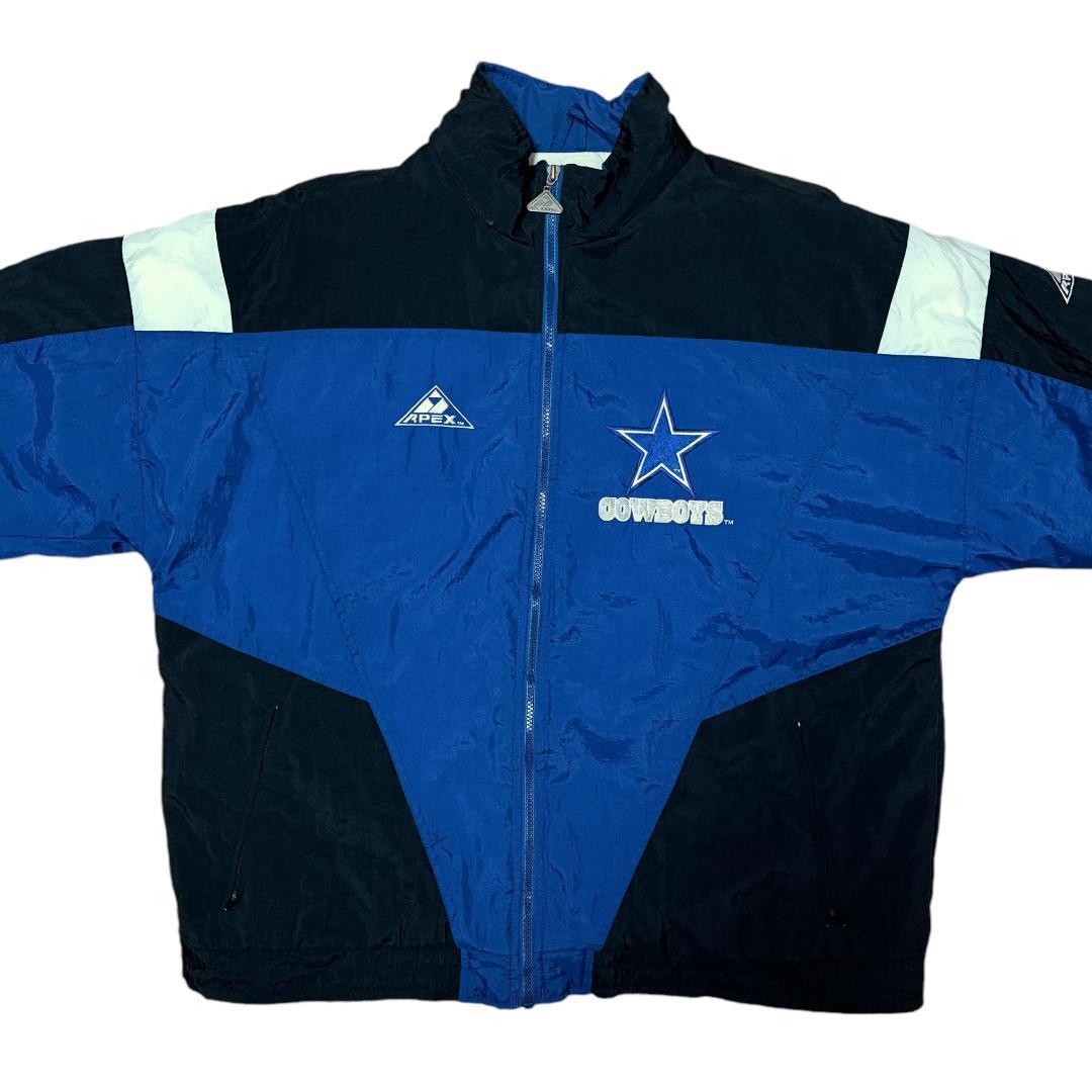台湾製 APEX NFLダラスカウボーイズ 中綿ジャケット ブルー USA企画L