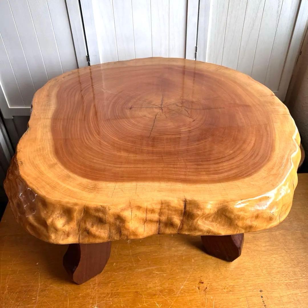 木製 自然木の座卓　天然木　座卓　ちゃぶ台　コーヒーテーブル