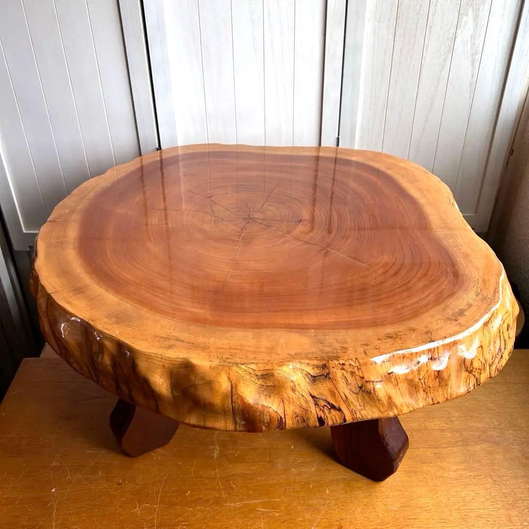 木製 自然木の座卓　天然木　座卓　ちゃぶ台　コーヒーテーブル
