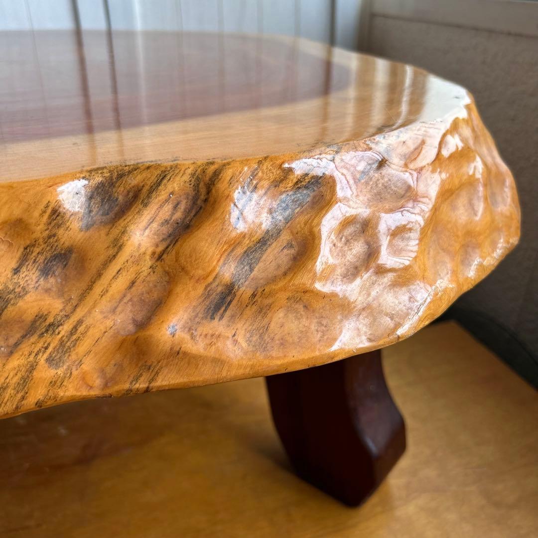 木製 自然木の座卓　天然木　座卓　ちゃぶ台　コーヒーテーブル