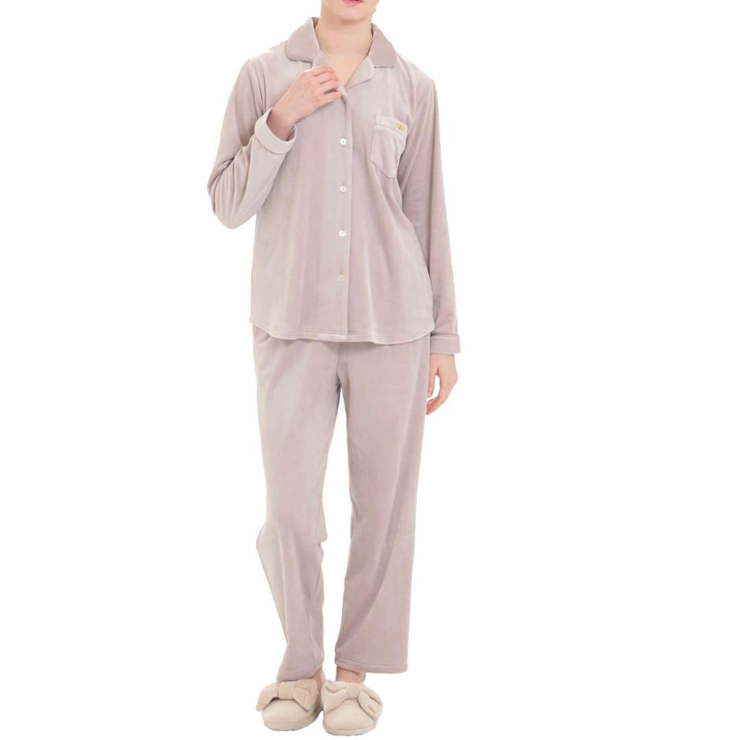 【新品】ナルエー ムーンタン プレミアムストレッチパジャマ M〜L ベージュ