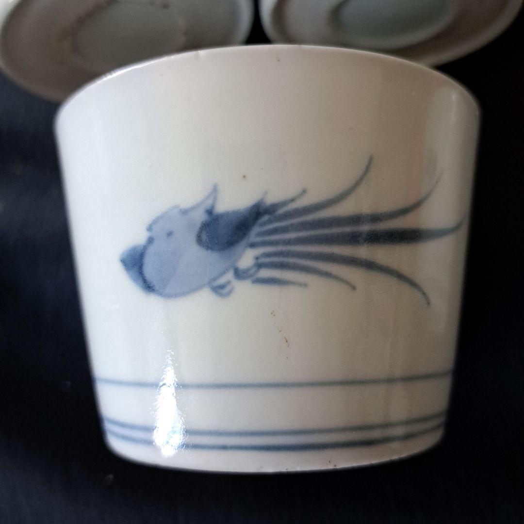 「5客揃(そろ)いの楽しみ ②！」 古伊万里そば猪口 5客セット 骨董アンティー