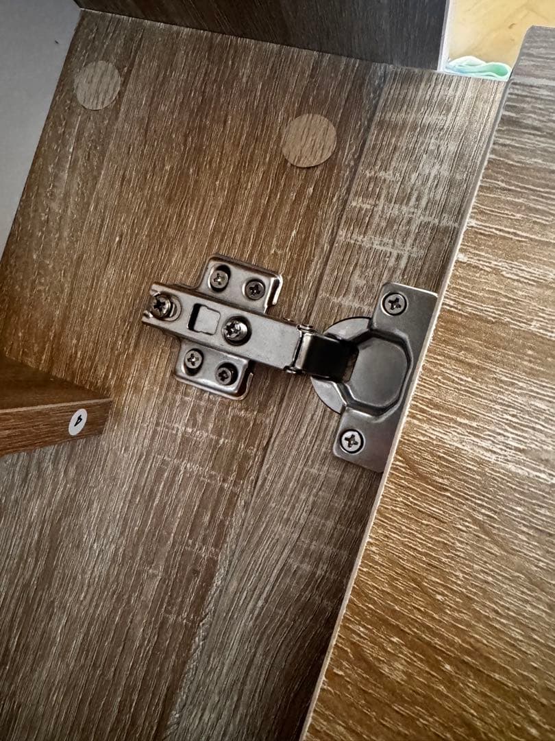 しまうデスク エムール オークナチュラル 組み立て済 (送料込み )