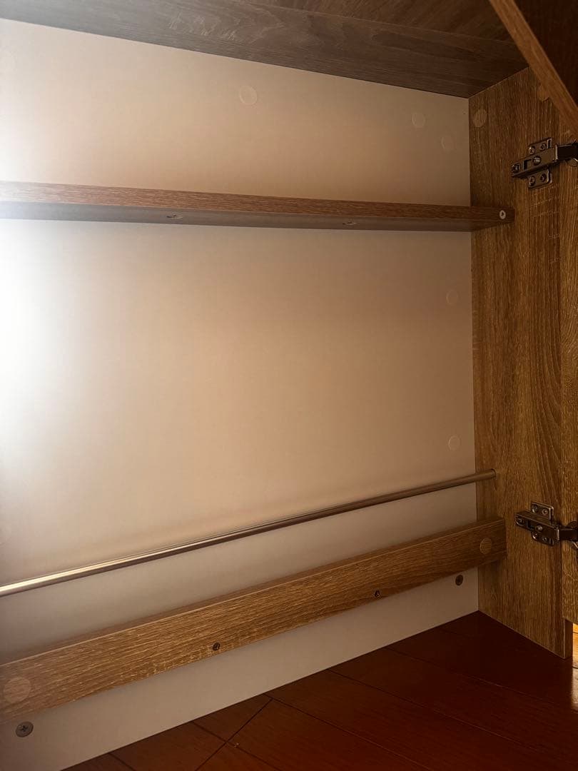 しまうデスク エムール オークナチュラル 組み立て済 (送料込み )