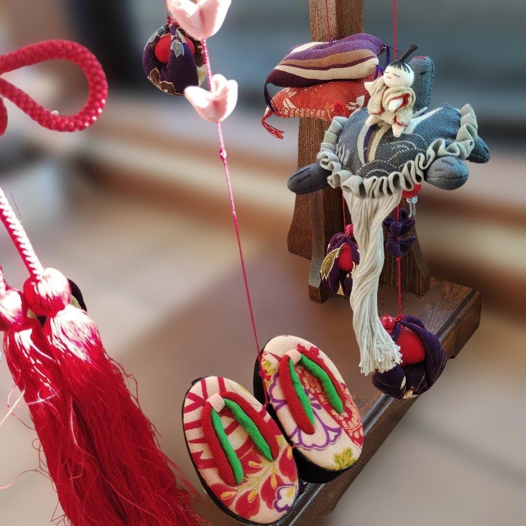 手作り日本の雛飾り 吊り飾り 飾り雛