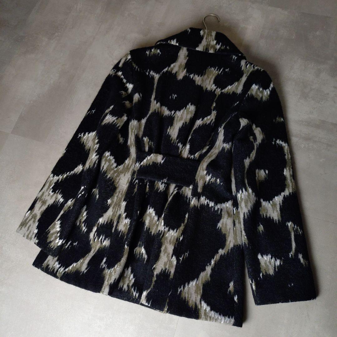 ヴィヴィアンウエストウッド ラブ襟 総柄 レオパード 豹柄 コートM