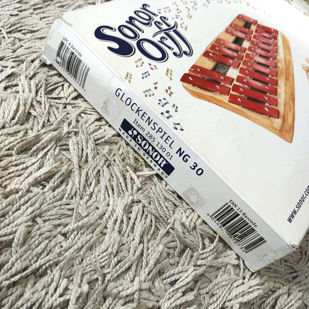 【美品】メタルフォン 赤 2段 NG30 SONOR ゾノア社 正規品　鉄琴