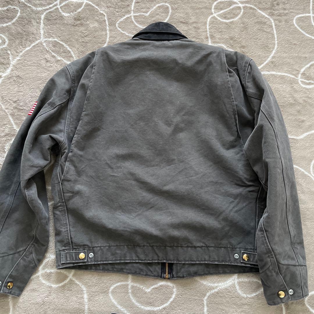 Carhartt デトロイトジャケット　企業ロゴ　Lサイズ