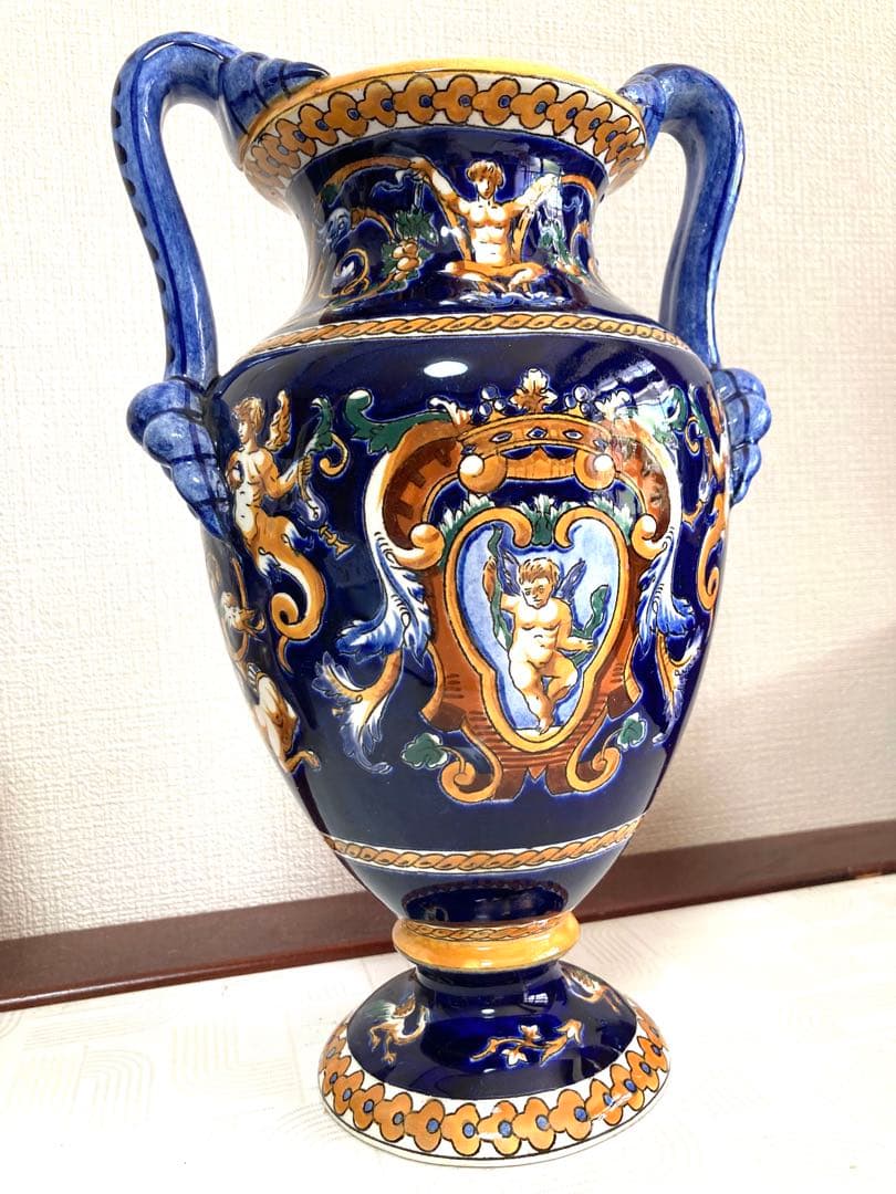 GIEN フランス　花瓶　アンティーク