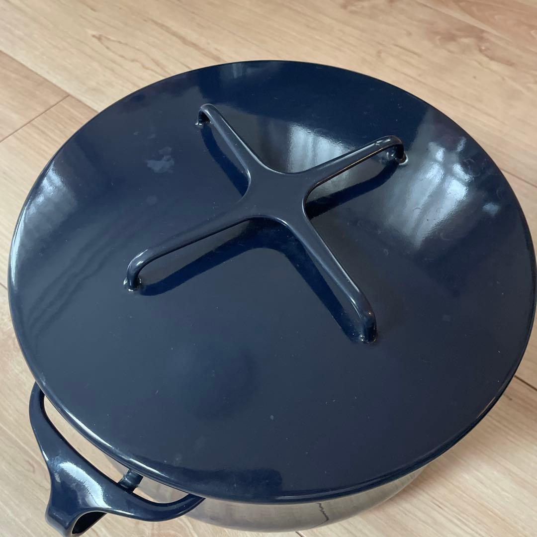 希少 DANSK ダンスク コべンスタイル ミッドナイトブルー 両手鍋 23cm