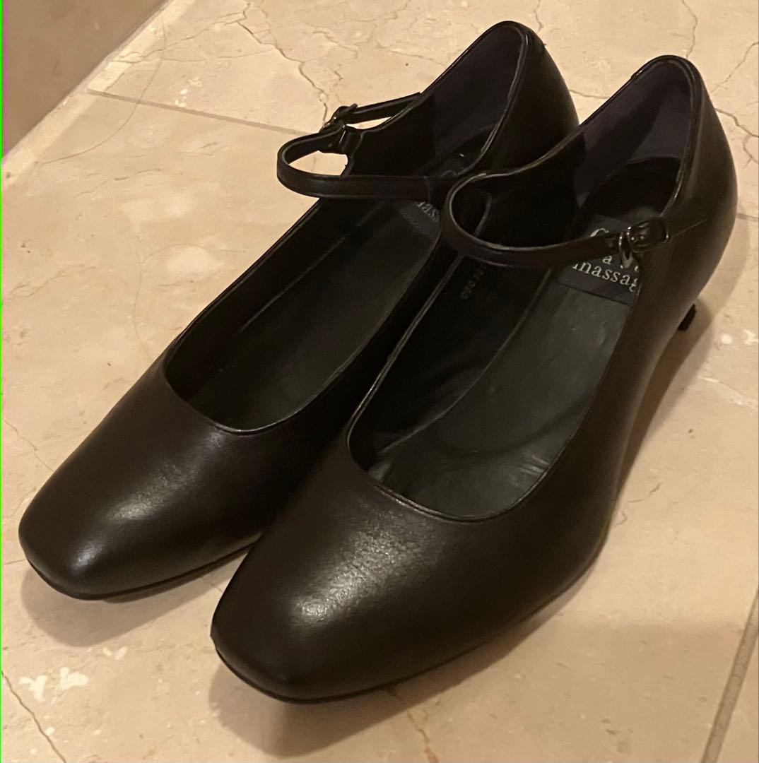 ☆Camui water massage 未使用に近い　黒パンプス23.5cm