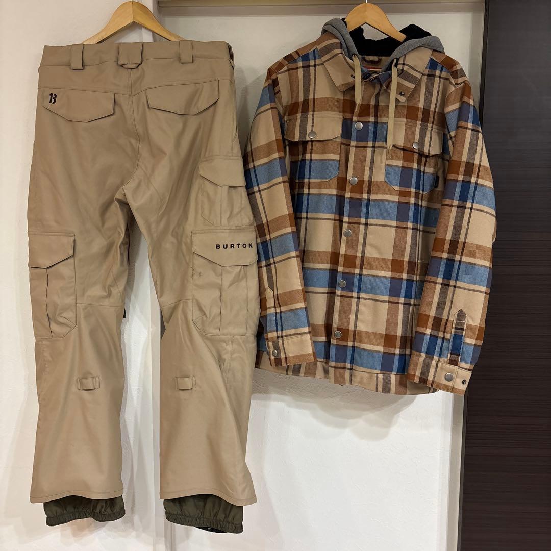 BURTON スノーボードウェア S/M マルチカラーバートン上下セット
