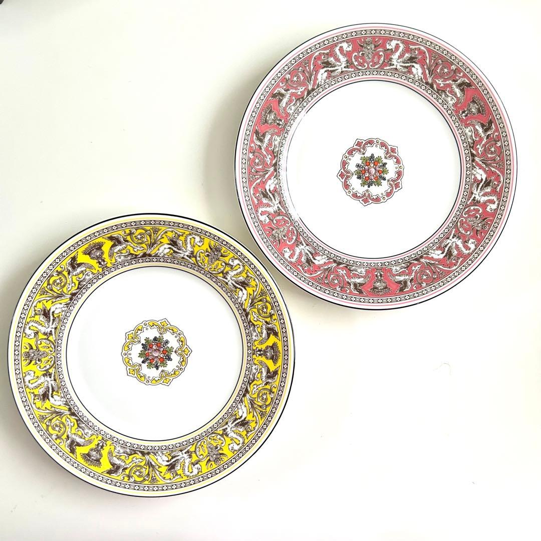 新品ウェッジウッド フロレンティーン フューシャ ピンクシトロン20cmプレート