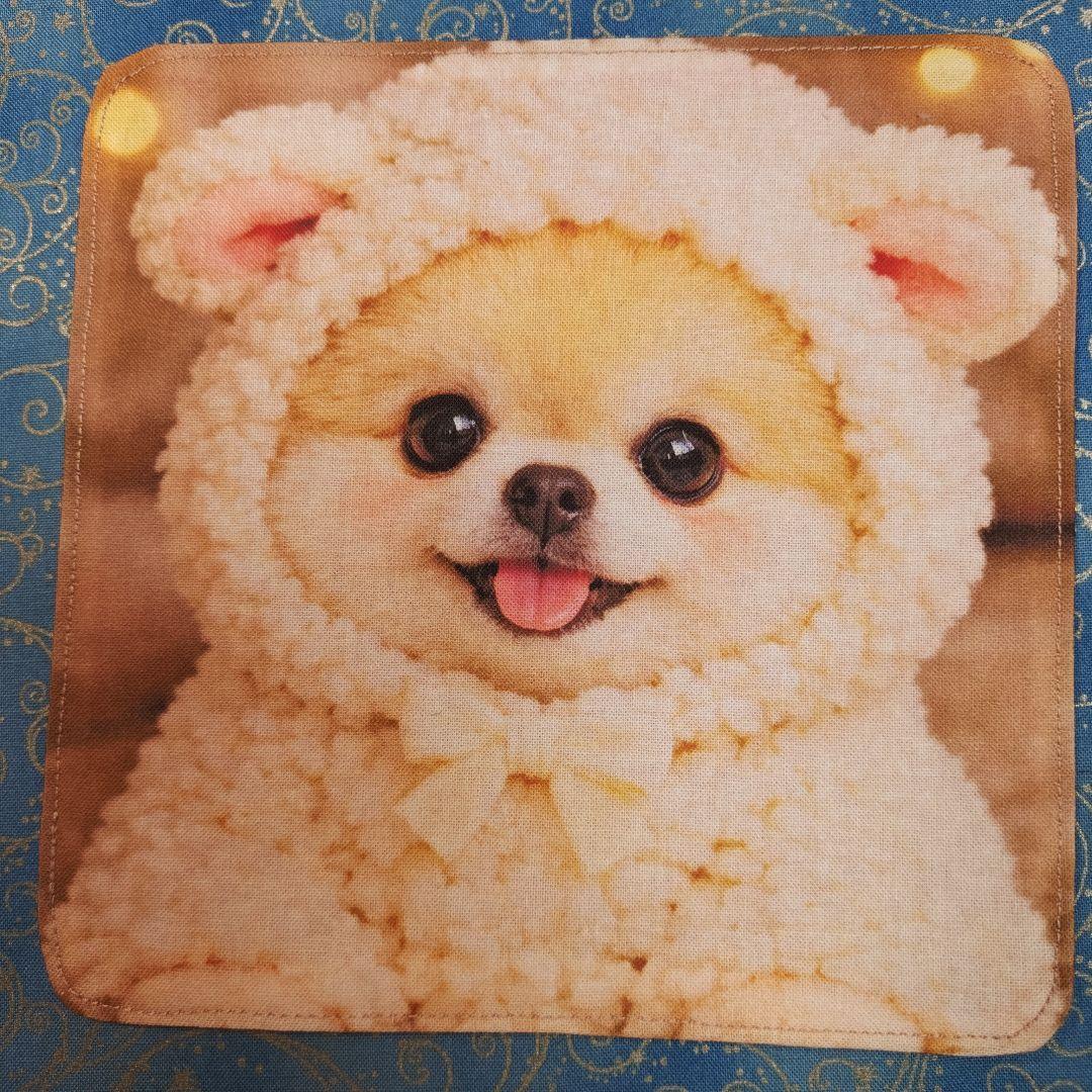 マーブル☆　ハンカチ　ワンにゃんこ柄12/28