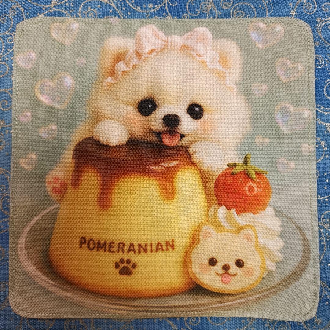 マーブル☆　ハンカチ　ワンにゃんこ柄12/28