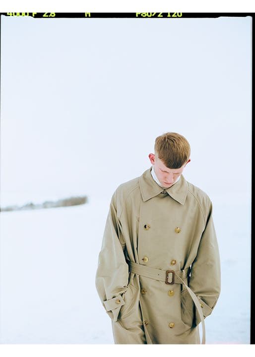 Blanc ym シルクトレンチコート