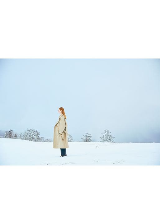 Blanc ym シルクトレンチコート